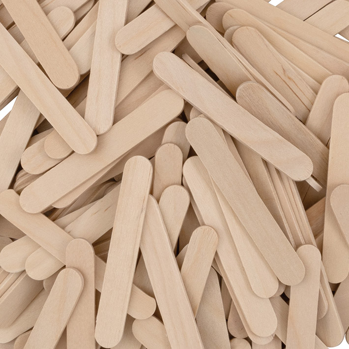 CREATIVITY STREET JUNIOR CRAFT STICKS 2.5&quot; x 3/8&quot; (6.4cm x .95cm) NATURAL (150 pcs)