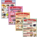 Geology: Rocks &amp; Minerals Poster Set (17''X22'')(43cmx55.9cm) 4 Posters
