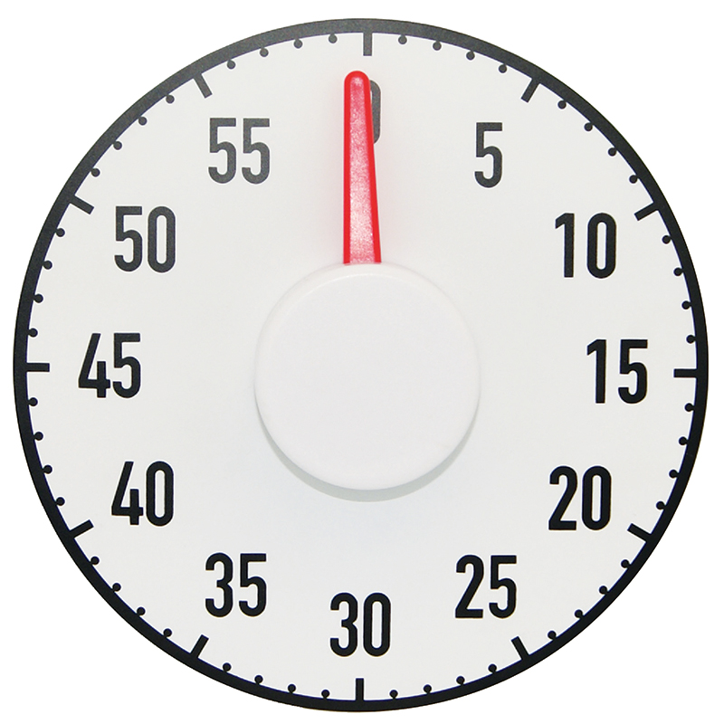 THE BIG TIMER- 60 minute countdown magnetic (7.5&quot; diameter (19cm diameter)