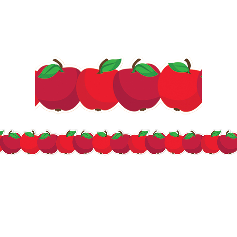 APPLE DIE-CUT  EXTRA-WIDE DECO TRIM 37' x 3.25&quot;  (11.25m x 8.25cm)