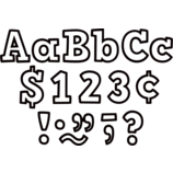 Black &amp; White Bold Block (4&quot;-10cm) Letters Combo Pack (230pcs)