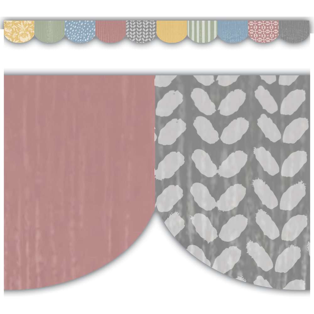 Classroom Cottage Scalloped Die-Cut Border (12pcs)(3''x35'')(7.6cmx89cm)
