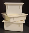 JontiCraft Tray/Tub w/cover  White  Medium