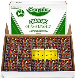 [BIN528019] CRAYOLA CRAYONS 64 COLOR CLASSPACK REG (832 CT)