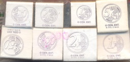 [CEX103EURO] Euro Coin Rubber Stamp Kit (3.5cmx3.5cm)(1.3''x1.3'')sm (2.5cmx2.5cm)(0.9''x0.9'')