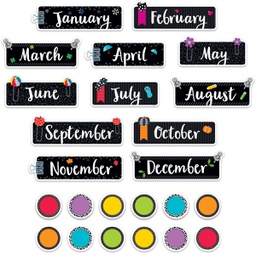 [CTPX1172] Bold &amp; Bright Month Headliner Mini Bulletin Board (24pcs) (37cmx11cm)(14.5''x4.3'')(accents- 11.5cm:4.5'')