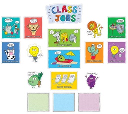 [CTP8447] So Much Pun! Class Jobs Mini Bulletin Board (17pcs)
