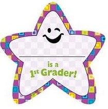 [CTPX1016] I'm a 1st Grader Badges adhesive (4''-10cm)   (36 pcs)