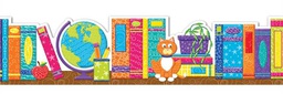 [EU845336] Books Extra Wide Border Color My World (3.25''x12'') (8.2cmx30.4cm) total 37'(11.2m) (12 strips)