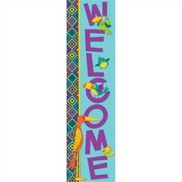 [EUX849030] YOU CAN TOUCAN WELCOME! BANNER VERTICAL (45''x12'')(114.3cmx30.4cm) (1pc)
