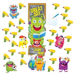 [EU849313] Learn Sometimes New Door Decor Kit  Banner  (45''-114.3cm)  (6 asst pcs) Reusable (31pcs)