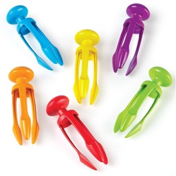 [LER2964S] TRI-GRIP TONGS SINGLE  Color (Red, Orange, Yellow, Blue or Purple ) (4+ yrs)