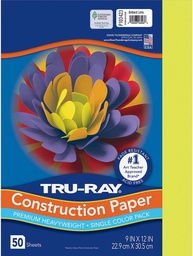[P103423] TRURAY 9"x12" (22.8cmx30.4cm) BRIGHT LIME 50 ct