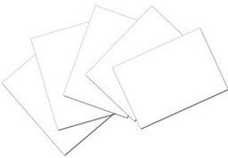 [P5142] INDEX CARD WHITE 4X6 PLAIN