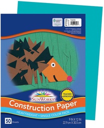 [P7703] SUNWORKS GW 9"x12"(22.8cmx30.4cm) TURQUOISE 50ct