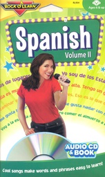 [RLX934] Spanish Vol 2 CD  Cool Songs make Words &amp; Phrases Ages 6+ (32 pg book)