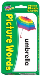[T23003] Picture Words Pocket Flash Cards Two-sided (56cards)