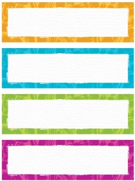 [TX69962] Color Harmony Paint Strokes Nameplates