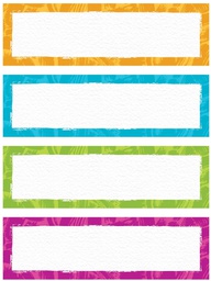 [TX69962] Color Harmony Paint Strokes Nameplates