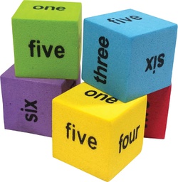 [TCR20822] Colorful Foam Number Word Dice