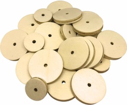 [TCR20940] STEM Basics: Wooden Wheels - 60 Count