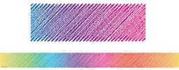 [TCR3418] Colorful Scribble Straight Border Trim