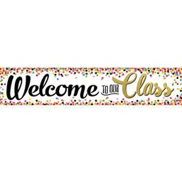 [TCR3606] Confetti Welcome to Our Class Banner