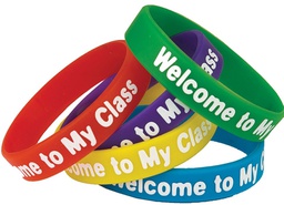 [TCR6023] Welcome! to My Class Wristbands (10 pcs) (7.25''-18.4cm)
