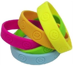 [TCR6550] Happy Faces Wristbands (10 pcs) (7.25''-18.4cm)