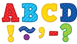 [TCR77310] Playful Patterns Bold Block 3 Magnetic Letters (7.6 cm.)     (55 pcs.)