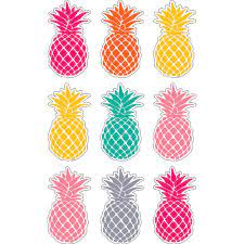[TCR77385] Tropical Punch Pineapples Magnetic Accents Write-on/Wipe-off 8.8cm x 5cm)  (20 pcs.)