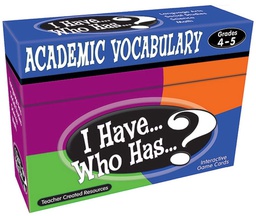 [TCRX7843] I Have... Who Has...? Academic Vocabulary Game (Gr. 4–5)
