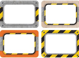 [TCR8720] Under Construction Name Tags/Labels - Multi-Pack (3.5''x2.5'')(8.8cmx6.3cm)(36pcs)
