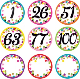 [TCR8752] Confetti Number Cards