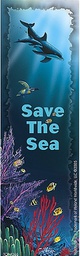 [TCRX4366] Save the Sea Bookmarks from Wyland (16.5 x 5cm)   (36 pcs.)