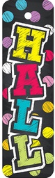 [TNTX10164] PLASTIC HALL PASS NEON CHALK (20cmx 6cm)(1 pc)