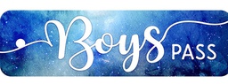 [TNTX10168] PLASTIC HALL PASS GALXY SCRIPT BOYS (20cmx6cm)(1 pc)