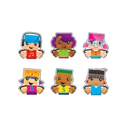[TX10850] BlockStars! Clips Mini Accent Variety pk. 6 kids/ 6 of each (7cm)    (36 pcs precut shapes)