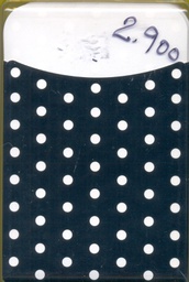 [TX77043] Polka Dots Black (8.8cm x 13.3cm)     (40 pockets)