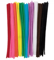[PAC711001] JUMBO STEM 6mm  ASST COLOR, 12''(30.4cm) (100CT)