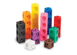 [LER4285] MathLink Cubes (5+yrs)(Gr: k+) (2cm-0.7'')(10colors) (Set of 100)