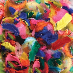 [PXAC450002] CREATIVITY STREET TURKEY PLUMAGE ASST SIZES HOT COLORS ASST (14 g)