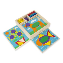 [MD528] Beginner Pattern Blocks Wooden Toys (2-4yrs)