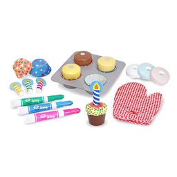 [MD4019] Bake &amp; Decorate Cupcake Set Wooden Toys