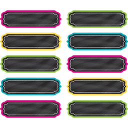 [TCR20871] Chalkboard Brights Labels (30 sheets/pack)(5.25''x1.5'')(13.3cmx3.8cm)