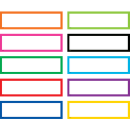 [TCR20872] Colorful Labels (30 sheets/pack) (5.25''x1.5'')(13.3cmx3.8cm)