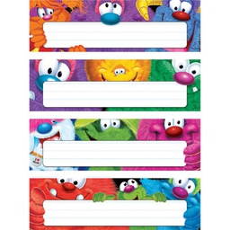 [TX69941] FURRY FRIENDS VARIETY PACK NAMEPLATES 4 Designs 7 1/2cm.x 24cm.(32 pcs.)