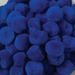 [PAC811010] CREATIVITY STREET POM PONS 1" (2.50cm) ROYAL BLUE (100pcs)
