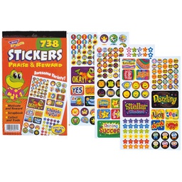 [T5011] Praise &amp; Reward Sticker Pad (738 Stickers) (Lg: 2.5''-6.5cm