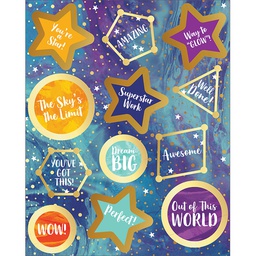 [CD168274] *Galaxy Motivators Shape Stickers  (72 Stickers) (lg: 1.3''-3.5cm)